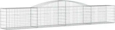 Obrázek produktu pro vidaXL Gabion s vysokým obloukem 400x50x60/80 cm Pozinkované železo
