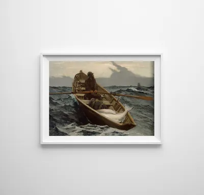 Produktbild von Poster - Canvas - Leinwand - 42 cm x 29,7 cm - Homer Nebelwarn