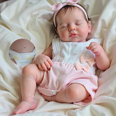 Zdjęcie produktu dla Lalka reborn 50 cm, pełny silikon, dziewczynka, zabawka