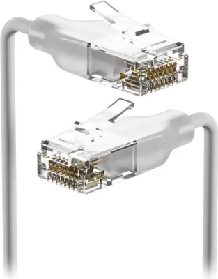 Produktbild von Ubiquiti UACC-Cable-Patch-EL-3M-W Netzwerkkabel Durchscheinend, Weiß Cat6
