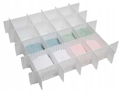 Obrázek produktu pro Organizér do zásuvky Přihrádka 55x10 cm 3 ks nastavitelný
