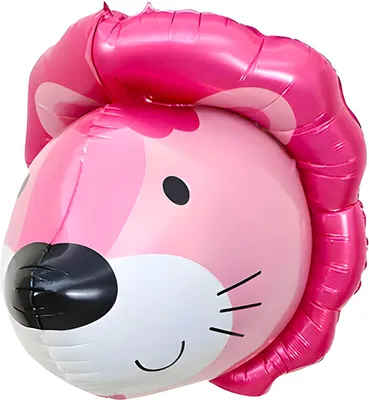 Produktbild von Folienballon Tier, Löwe rosa ca. 72*58cm