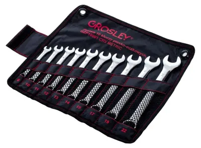 Produktbild von GROSLEY Ring- / Gabelschlüsselsatz GR50079 Chrom-Vanadium-Stahl