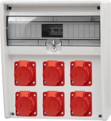 Productafbeelding van Verdeelunit 17M ULISSE, 3x16A/5-polig, 3x32A/5-polig, beschermingsgraad IP65