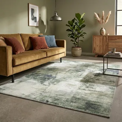 Produktbild von Volero - Moderner Teppich - Strong Grün Mint - 80x150 cm - Wohnzimmer, Esszimmer, Schlafzimmer - Industrielle, Modern