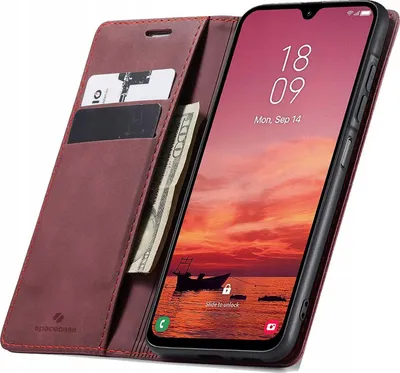 Immagine prodotto di SPACECASE Custodia flip a portafoglio per Galaxy A26 Rosso