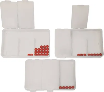 Produktbild von TimeTEX Flüster-Schüttelbox 3-tlg., mit 20 Perlen
