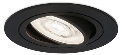 Produktbild von hoftronic LED Einbaustrahler 3,8W 270lm 6000K Schwarz Dimmbar Schwenkbar