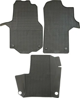 Produktbild von für MAN TGE ab 06/2017 Passform Fußmatte PETEX Gummimatten 3-teilig schwarz Allwettermatten Gummifußmatten