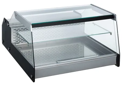 Obrázok produktu pre Chladiaca vitrína Combisteel 128L – s ventilátorom, nehrdzavejúca oceľ/čierna, automatické odmrazovanie