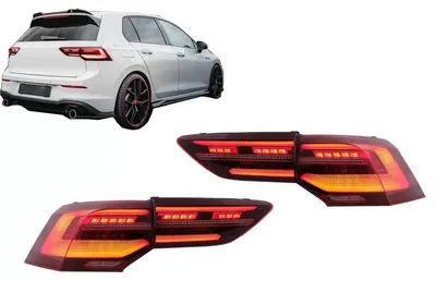 Immagine prodotto di Fanali posteriori completamente a LED per VW Golf 8 berlina Mk8 MQB 20+ con lampeggiamento dinamico.