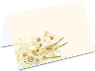 Image de Marque-places PRICARO "Floral", 50 pièces
