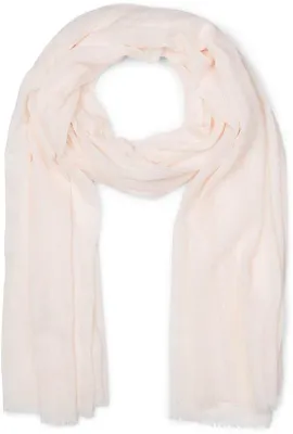 Produktbild von Unyqoos® Damenschal 50% Baumwolle/50% Viskose 188 x 100 cm – leichte Stola mit kurzen Fransen, vielseitig für Frühling & Sommer