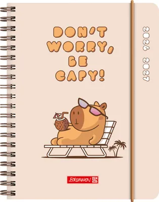 Produktbild von Schülerkalender 2026/2027 "Capy" | A6, Kunststoff