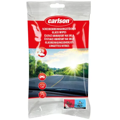 Obrázek produktu pro Čistící ubrousky na skla Carlson 26ks