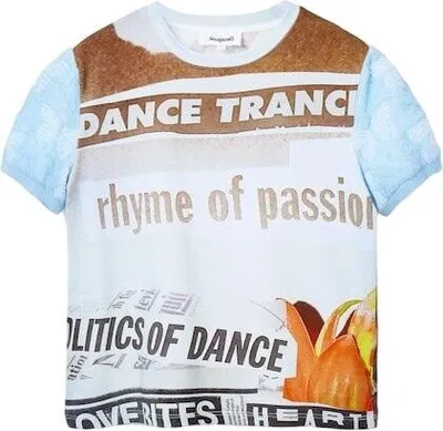 Produktbild von Desigual Damen KURZARM-T-SHIRT Hellblau 23SWTK69_086F3E1_AZZURRO515 : Größe - M Größe: M