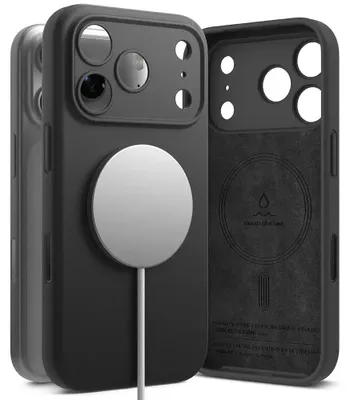 Obrázek produktu pro Etui Ringke Silicone Magnetic Magsafe Na Iphone 17 Pro - Czarne