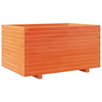 Produktbild von vidaXL Pflanzkübel Wachsbraun 90x60x49,5 cm Massivholz Kiefer