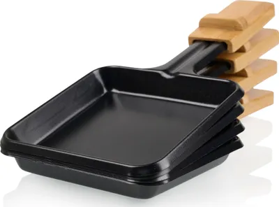 Zdjęcie produktu dla PRINCESS Raclette Pure 4, 800 W, bambusowa obudowa, 4 patelnie