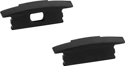 Produktbild von A25 LED Aluprofil Einbauprofil Schwarz 2x Endkappen