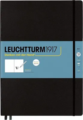 Image de Carnet de croquis noir au format A4, 112 pages, papier 150 g/m².