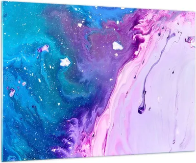 Produktbild von Bilder auf glas - Abstraktion modern - 100x70cm - Glasbilder - Wandbilder - Kunstdruck - zum Aufhängen bereit - Wanddekoration aus Glas - Glas Bilder - Wandbild auf Glas - Einteilig - GAA100x70-3824