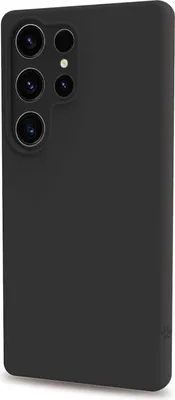 Image de Étui pour Galaxy S26 Ultra 5G, en caoutchouc souple, noir