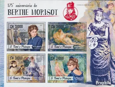 Produktbild von Briefmarken Sao Tome e Principe 2016 Mi 6931-6934 Kleinbogen (kompl. Ausgabe) postfrisch Berthe Morisot