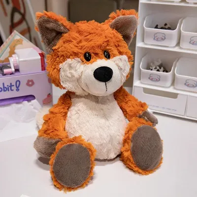 Produktbild von Fuchs Plüschtier 30cm Kuscheltier Stofftier weich Kinder Geschenk Einschlafhilfe Plüschfigur Orange