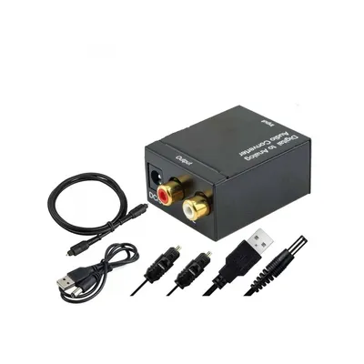 Obrázek produktu pro Digitálně analogový převodník z optického TOSLINK+koaxiálního S/PDIF na RCA (Cinch) stereo audio