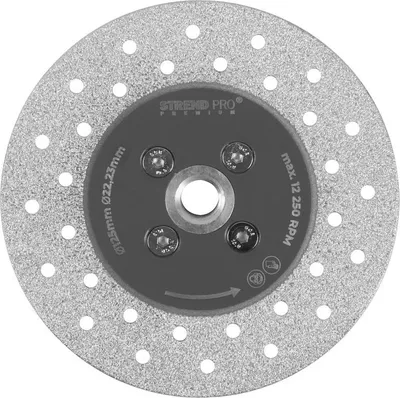 Obrázek produktu pro Kotouč Strend Pro Premium, 125 mm, M14, diamantový, řezný a brusný, oboustranný