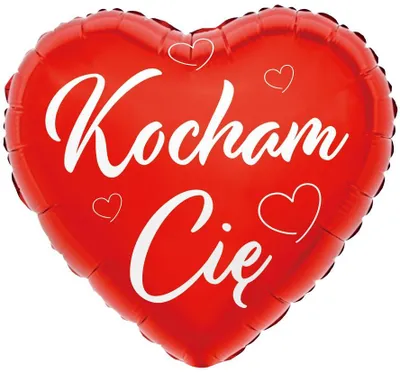 Zdjęcie produktu dla Balon foliowy Serce Kocham Cię 18 cali Godan
