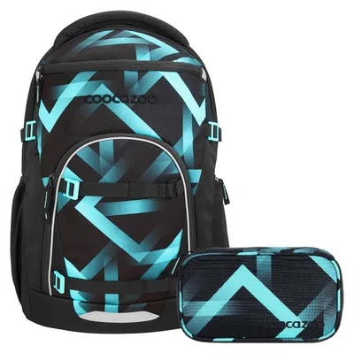Produktbild von Coocazoo Byte Laser Lights Schulrucksack Set 2tlg.