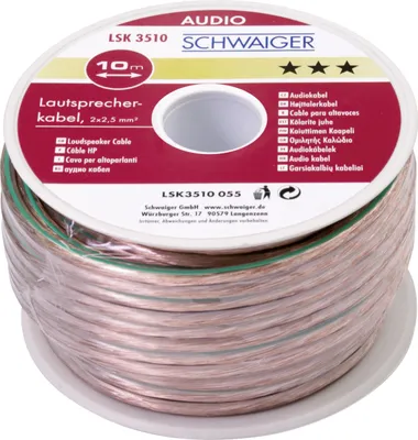 Produktbild von Schwaiger LSK3510 055, 10 m, Transparent