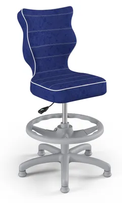 Produktbild von Kinder-Wachstumsstuhl Ergonomischer Schreibtischstuhl Für Körpergrösse 119-142 Cm, Petit Grau Visto 06, Mit Fussstütze