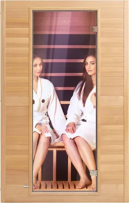 Produktbild von Infrarotkabine 2 Personen - Infrarotsauna Wärmekabine - 1800W Saunakabine - Thermotherapie für Zuhause - Entspannung und Wellness