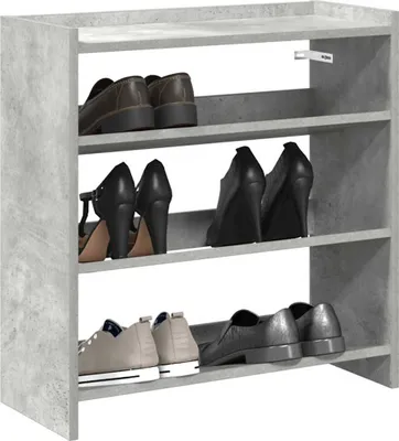 Produktbild von Möbel Schuhregal Betongrau 60x25x62 cm Holzwerkstoff - Schuhständer 859890