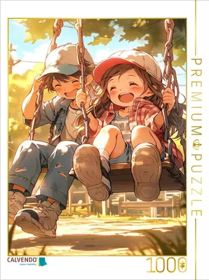 Produktbild von CALVENDO Puzzle Manga Kinder | 1000 Teile Lege-Größe 64x48cm Foto-Puzzle für glückliche Stunden