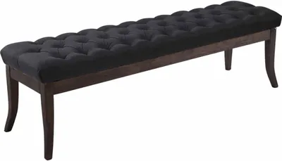 Produktbild von TPFLiving Sitzbank Romeo Stoff antik-dunkel 150 cm schwarz