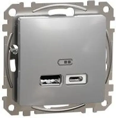 Obrázek produktu pro USB Ladesteckdose USB typ A, USB typ C 12W 2,4A Sedna Design SDD113402 Sedna Design Schneider electric