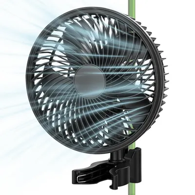 Zdjęcie produktu dla Wentylator Grow z klipsem, silnikiem EC, 10 stopniami regulacji za pomocą aplikacji. Cichy wentylator recyrkulacyjny (9,06 m³/h, kabel 3 m) do kontroli klimatu w szklarni/namiotach do uprawy/domu.