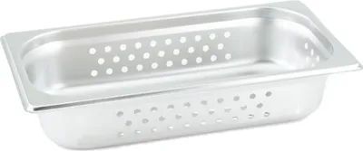 Produktbild von GN Behälter Gastronorm 1/3 65 mm gelocht/perforiert aus Edelstahl GVK ECO