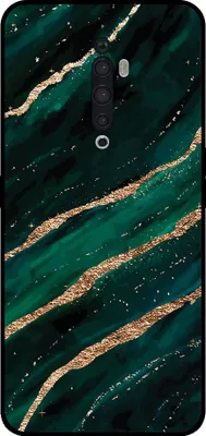 Produktbild von Smartphonica Telefon Fall geeignet für Oppo Reno2 Z mit Marmor-Druck - TPU zurück Abdeckung Fall Marmor-Design - Grün Gold