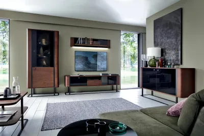 Immagine prodotto di Parete attrezzata TV moderna Vetrina Set da soggiorno 4 pezzi