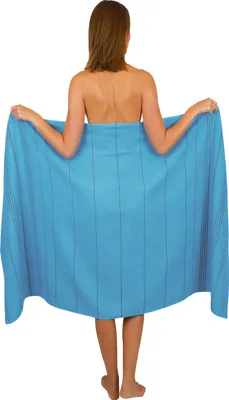 Produktbild von Betz Badetuch XXL 90 x 180 cm LINES Strandtuch Farbe - aqua