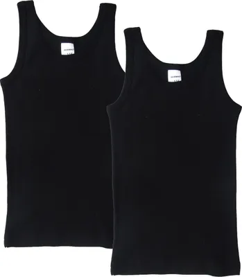 Produktbild von HERMKO 62800 2er Pack Kinder Funktionsunterhemd für Jungen und Mädchen, Farbe:schwarz, Größe:152