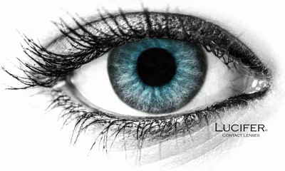 Produktbild von Lucifer® Angeles N Ice Grey Farbige Kontaktlinsen - 2 Stück (1 Paar), Ohne Sehstärke