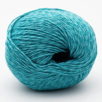 Produktbild von BC Garn Allino 34 Wolle Cyjan 50g Leinen Baumwolle