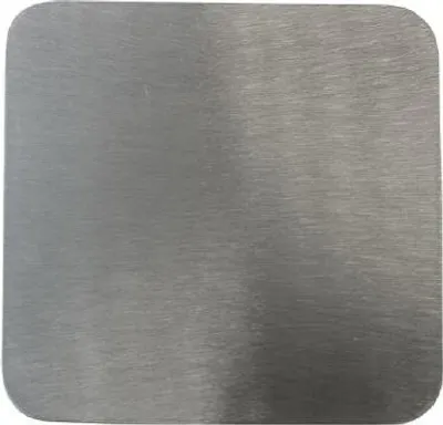 Produktbild von Kerzenteller Edelstahl Matt Quader Ø 10 cm
