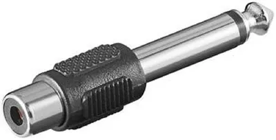 Produktbild von PremiumCord Adapter 6, 3mm Mono-Stecker - 1xCinch Stecker/Buchse